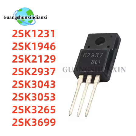 1-5PCS 2SK3043 2SK3053 2SK2937 2SK3699 2SK3265 2SK1231 2SK1946 2SK2129 TO-220F K1231 K1946 K2129 K29