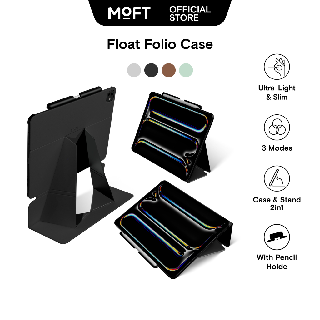 【เปิดตัวใหม่】MOFT Float Folio Case สําหรับ iPad Air 6th Gen 11 M2 2024 & Pro 13 M4 Folio Stand