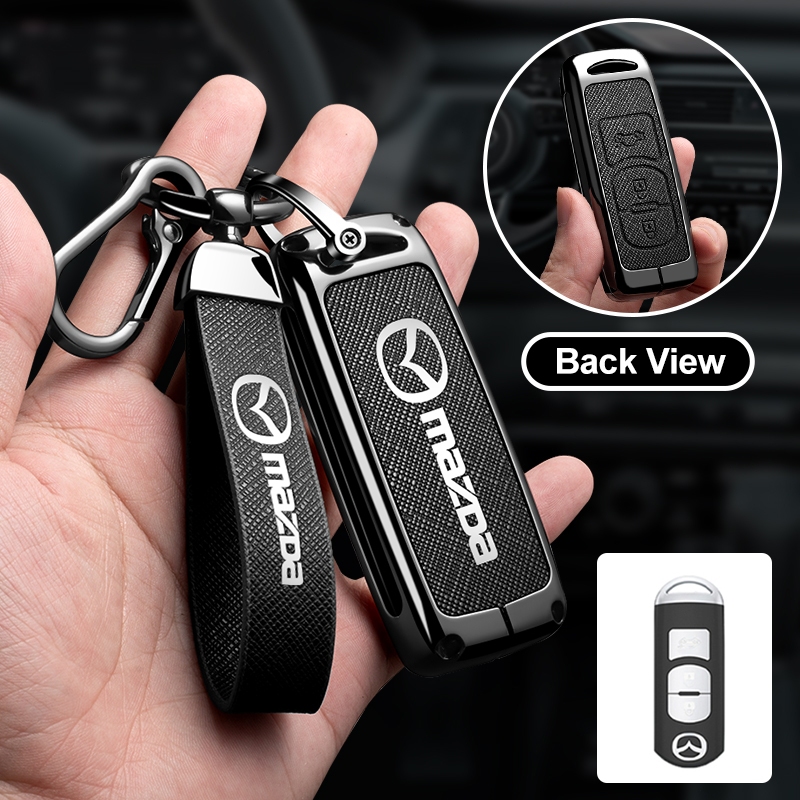 Mazda เคสกุญแจรีโมทรถยนต์ สําหรับ Mazda 2 Mazda 3 Mazda 4 6 CX3 CX4 CX5 CX9 ของแต่งรถยนต์ พวงกุญแจ