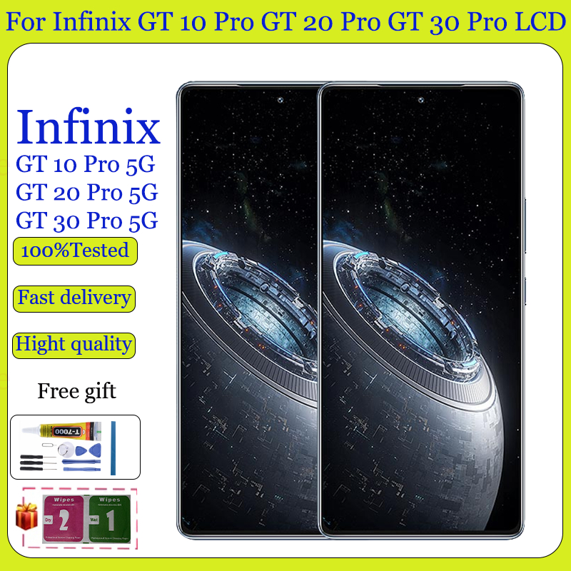 Original AMOLED สําหรับ Infinix GT 10 Pro GT 20 Pro 5G GT 30 Pro 5G จอแสดงผล LCD หน้าจอสัมผัสเปลี่ยน