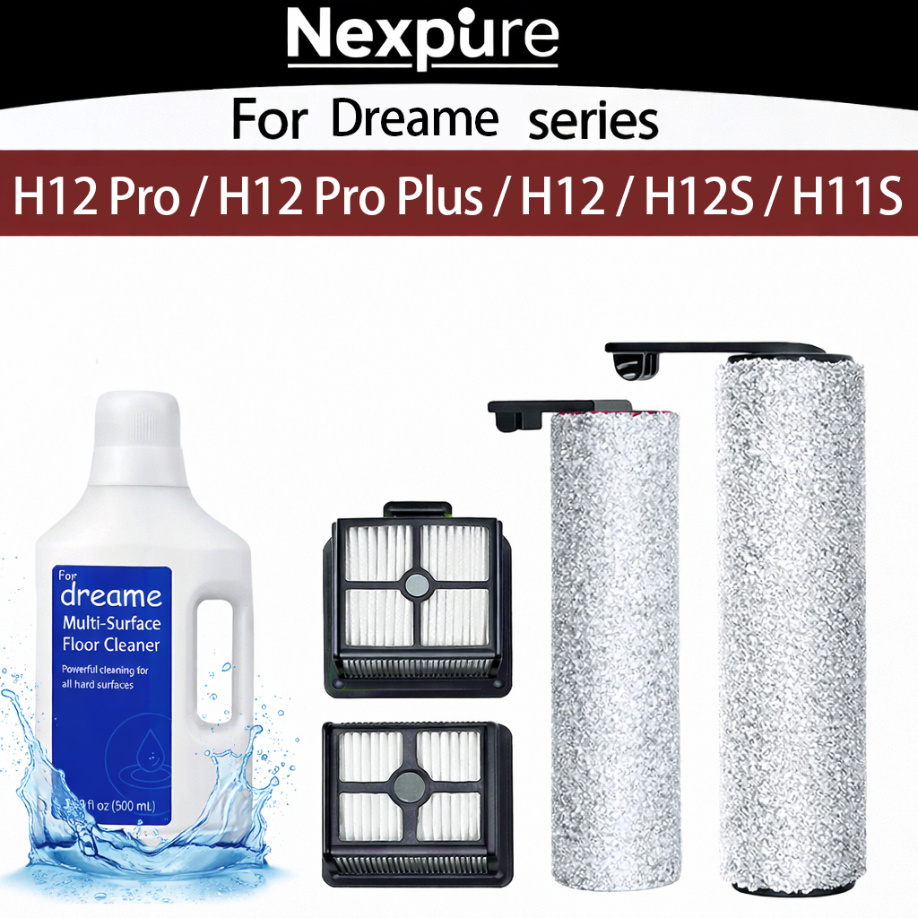 สําหรับ Dreame H12 Pro / H12 Pro Plus / H12S / H11 / H13 อุปกรณ์แปรงลูกกลิ้งแปรงและตัวกรอง HEPA