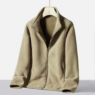 UNIQLO ยูนิโคล่ 2024 แจ็คเก็ตปีใหม่คู่แจ็คเก็ตขนแกะขั้วโลกให้อบอุ่นตุ๊กตาขนแกะซิปแจ็คเก็ตแขนยาวเสื้อกันหนาวแจ็คเก็ตเสื้อ