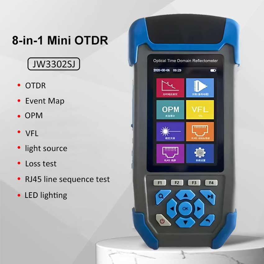 OTDR Active Fiber Live Test 1310/1550nm 24/22db Fiber Reflectometer Otdr หน้าจอสัมผัส Mini Otdr ไฟเบ
