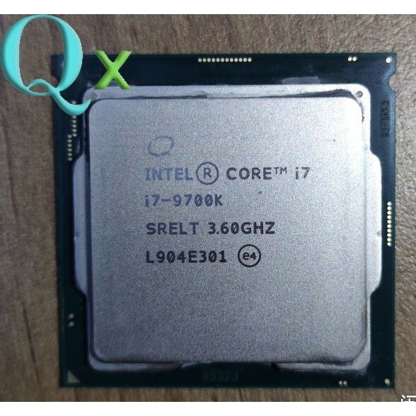 9Th Gen Core i7-9700K LGA1151 8 Core CPU โปรเซสเซอร์ SRG15 3.60GHz 95W