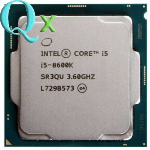 8Th Gen Core i5 8600K LGA 1151 โปรเซสเซอร์ CPU 3.6 GHz Six-Core SR3QU
