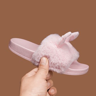 รองเท้าแตะผ้าฝ้ายหนาน่ารักสำหรับสาวๆ พร้อมพิมพ์ลายหัวใจบนพื้…