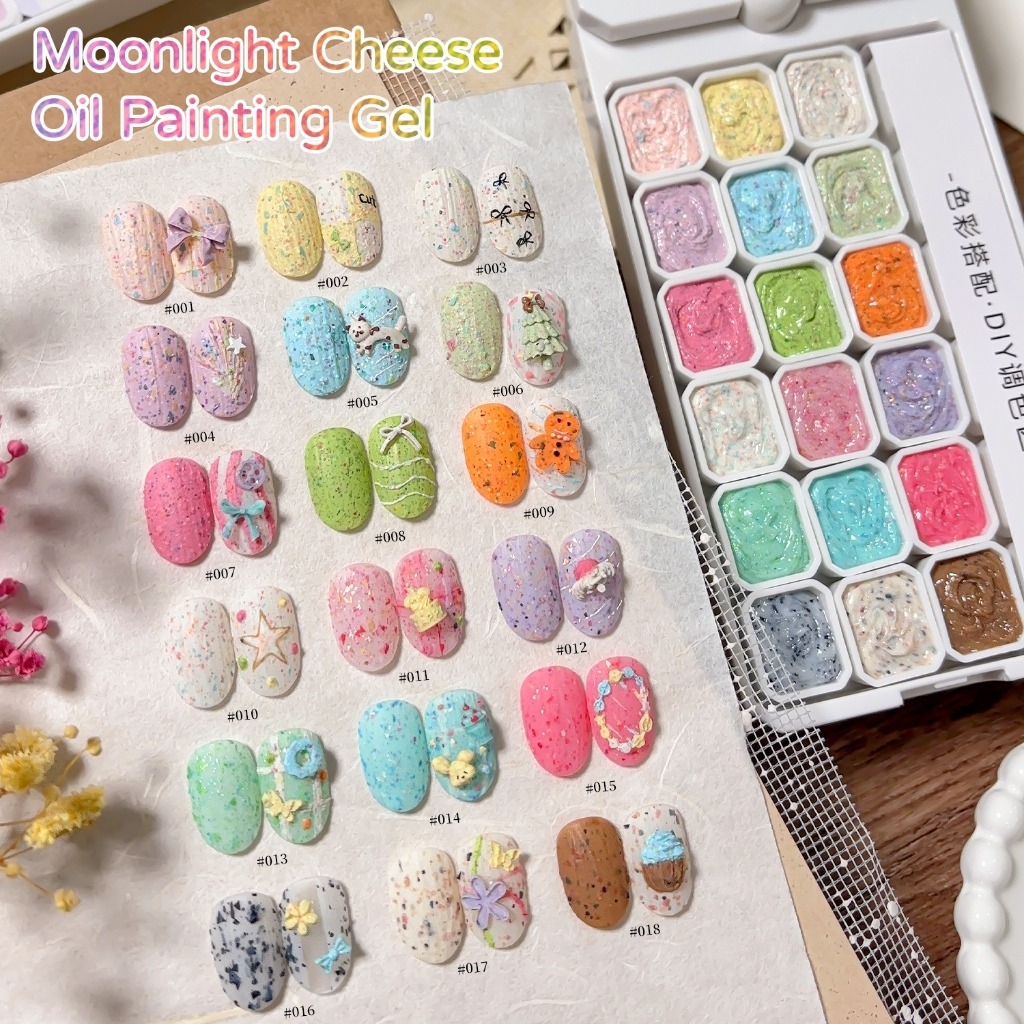 MORDDA Moonlight Cheese Series ยาทาเล็บเจล 18 สีทนทานเหมาะสําหรับร้านทําเล็บ