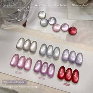 FRESCOBALDI 6ml สไตล์ใหม่ Red Cat Eye Gel ยาทาเล็บติดทนนาน Shining เหมาะสําหรับร้านทําเล็บ