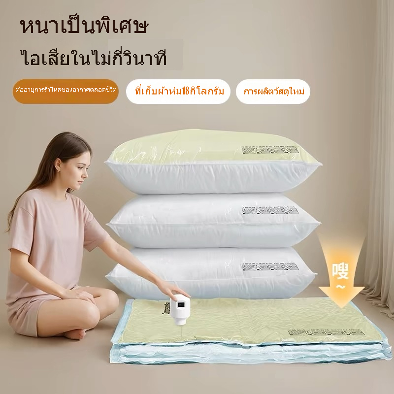 เครื่องซีลปากถุงสูญญากาศสําหรับเดินทางและชุดปั๊มพื้นที่จัดเก็บถุงเก็บบ้านแบบบีบอัดได้สะดวก