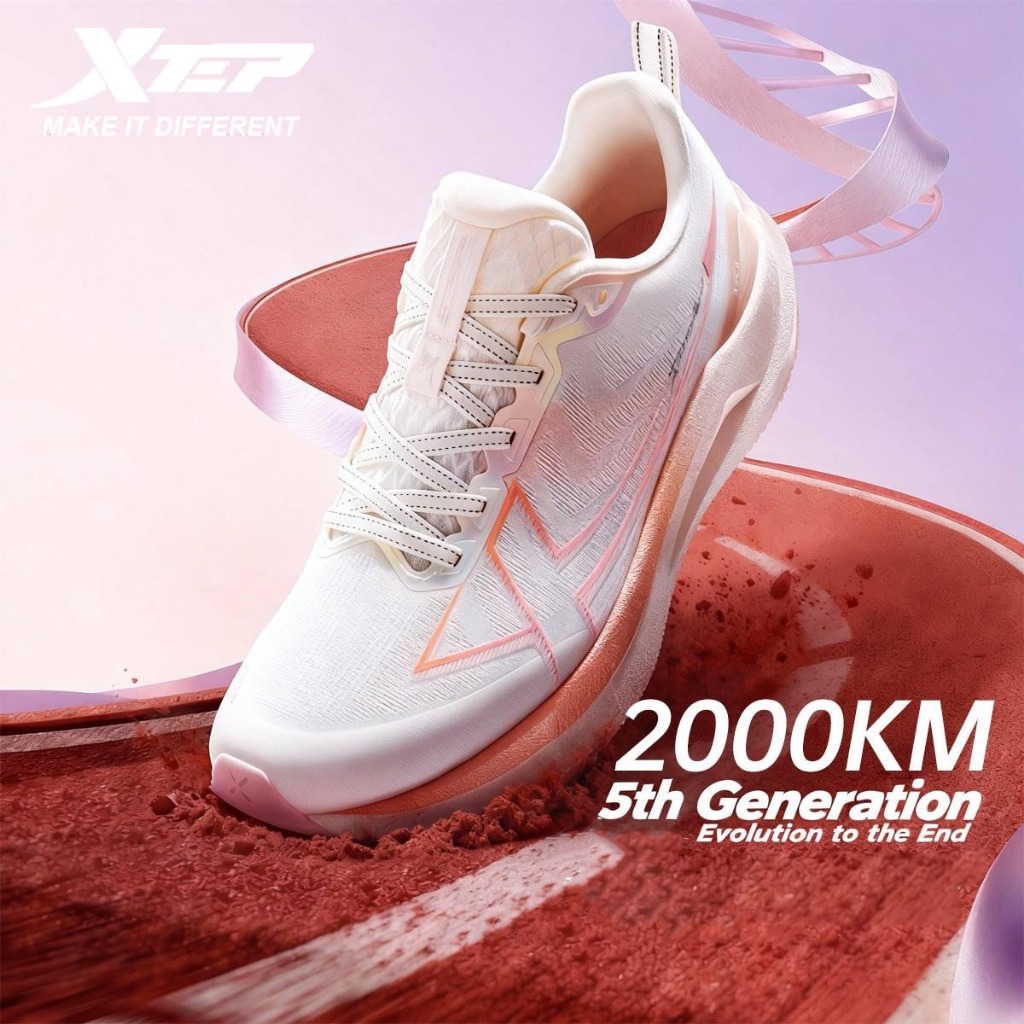 XTEP 2000KM 5.0 รองเท้าวิ่งผู้หญิง Cushioning Rebound Shock Absorption น้ําหนักเบา Stable
