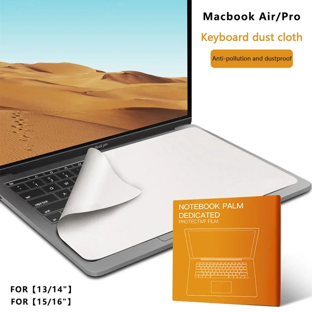 หน้าจอคีย์บอร์ดป้องกันไมโครไฟเบอร์ผ้าทําความสะอาดสําหรับ MacBook Air 13 "Pro 14 "15" 16" โน้ตบุ๊คแป้นพิมพ์ผ้าห่ม
