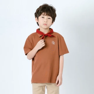 B&R Kids【เสื้อโปโลแขนสั้นเด็ก】ส่งจากไทย เสื้อคอปกแฟชั่น สไตล์เกาหลี สบายๆ นุ่มสบายผิว สำหรับเด็กชายเด็กหญิง