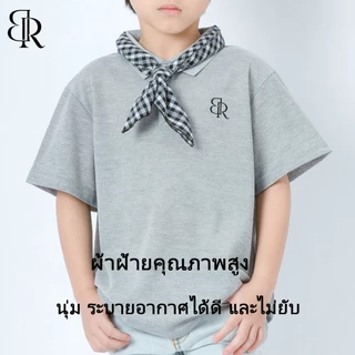 B&R Kids【เสื้อโปโลแขนสั้นเด็ก】ส่งจากไทย เสื้อคอปกแฟชั่น สไตล์เกาหลี สบายๆ นุ่มสบายผิว สำหรับเด็กชายเด็กหญิง