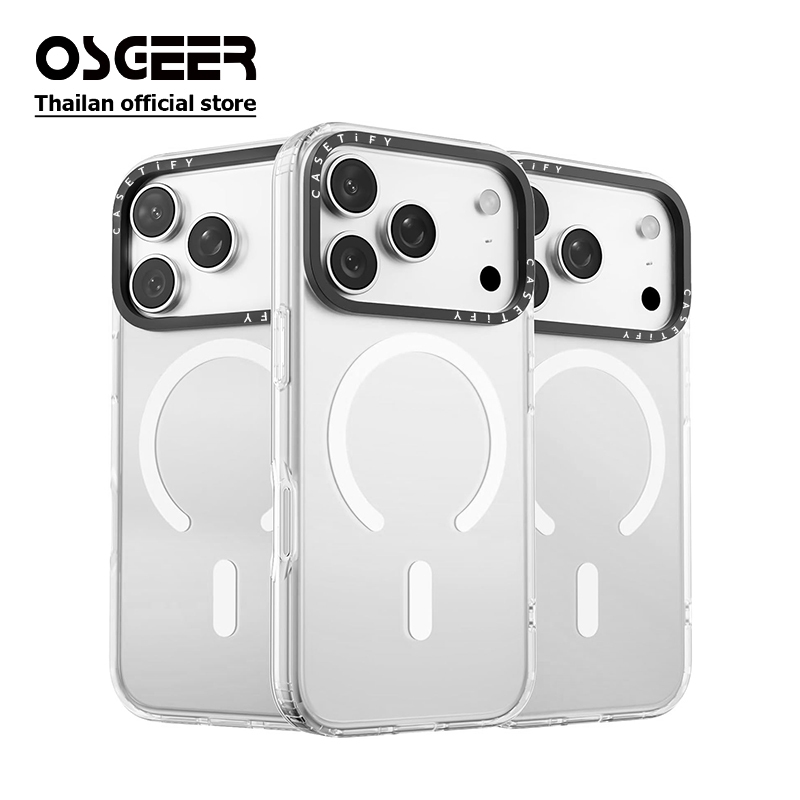 OSGEER เคสแม่เหล็กที่แข็งแกร่งสําหรับ iPhone 17 16 15 14 13 12 11 Pro Max, [การป้องกันเกรดทหาร] Clear กันกระแทกฝาครอบโทรศัพท์ป้องกันโปร่งใส