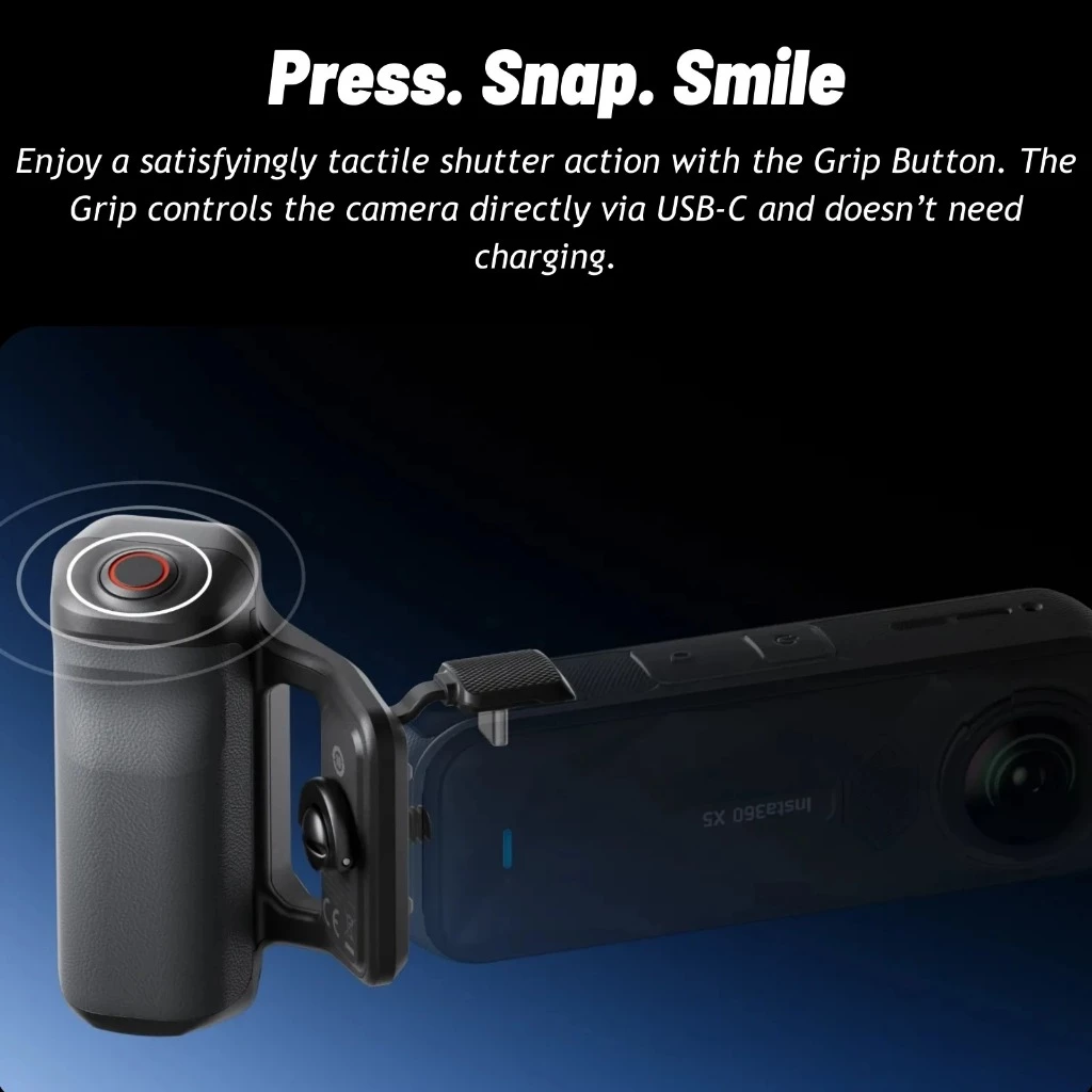 【🇹🇭 24h กรุงเทพฯ】Original Insta360 X5 การถ่ายภาพ Grip Street-Photography Xplorer อลูมิเนียมสําหรับ Insta360 X5 Original Action กล้องอุปกรณ์เสริม thumbnail 4