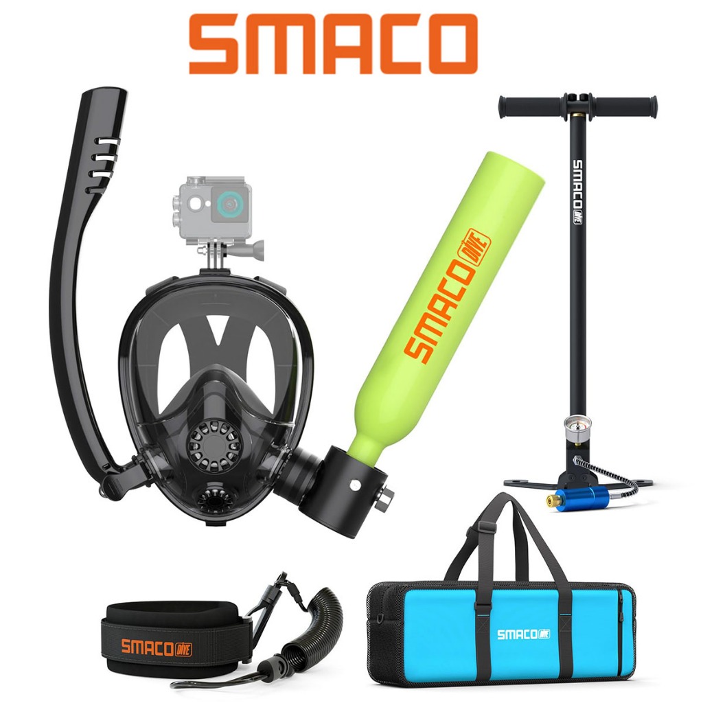 SMACO S300PLUS-M1 Mini Diving Chamber พร้อม Full-Face Mask 0.5L Diving Chamber ให้การสนับสนุนการหายใ