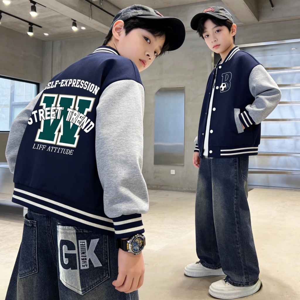 กางเกงยีนส์สำหรับเด็กผู้ชาย รุ่นใหม่ ผลิตจากผ้ายีนส์คุณภาพดี เลือกได้ทั้งสีเข้มและสีอ่อน ดีไซน์กว้างสบายพร้อมลายพิมพ์แฟชั่น ใส่สบาย เหมาะสำหรับเด็กผู้ชายใส่ในทุกๆ วัน - รูปที่ 2