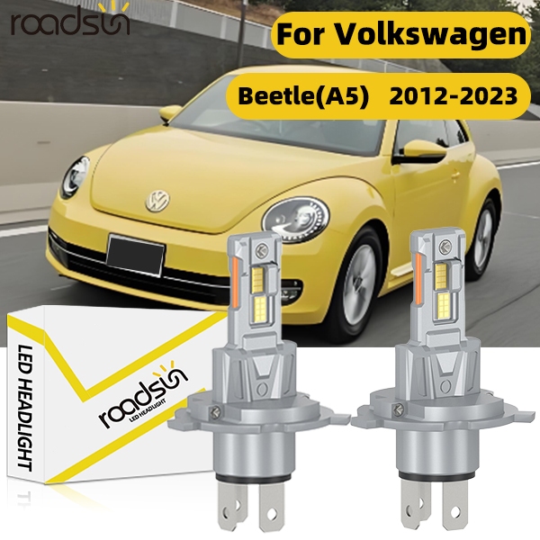 Fit สําหรับ Volkswagen Beetle (A5) 2012-2023 ไฟหน้ารถหลอดไฟ Super White ฮาโลเจน 800% ความสว่าง High 