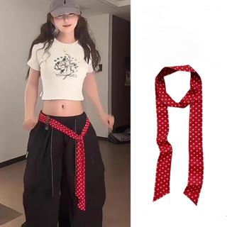 ผ้าพันคอลายจุดสีแดง, สำหรับผู้หญิง, คอลเลกชันใหม่ 2025, เข็ม…
