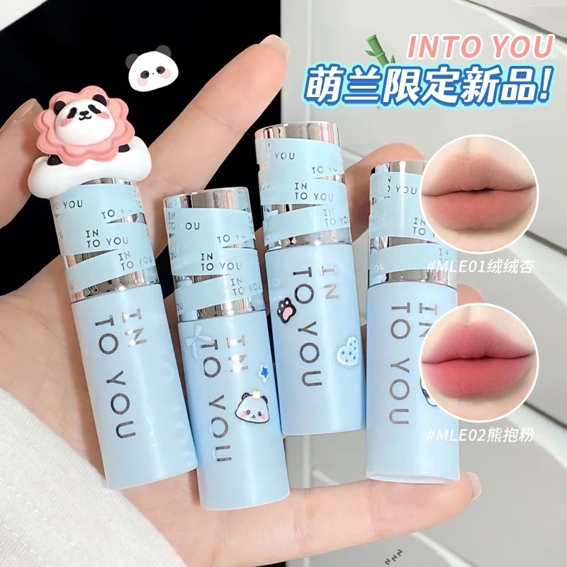 Menglan Limited!Into you Lipstick Heroine Matte Matte Velvet Lip Cheek Dual-use Student Lipstick