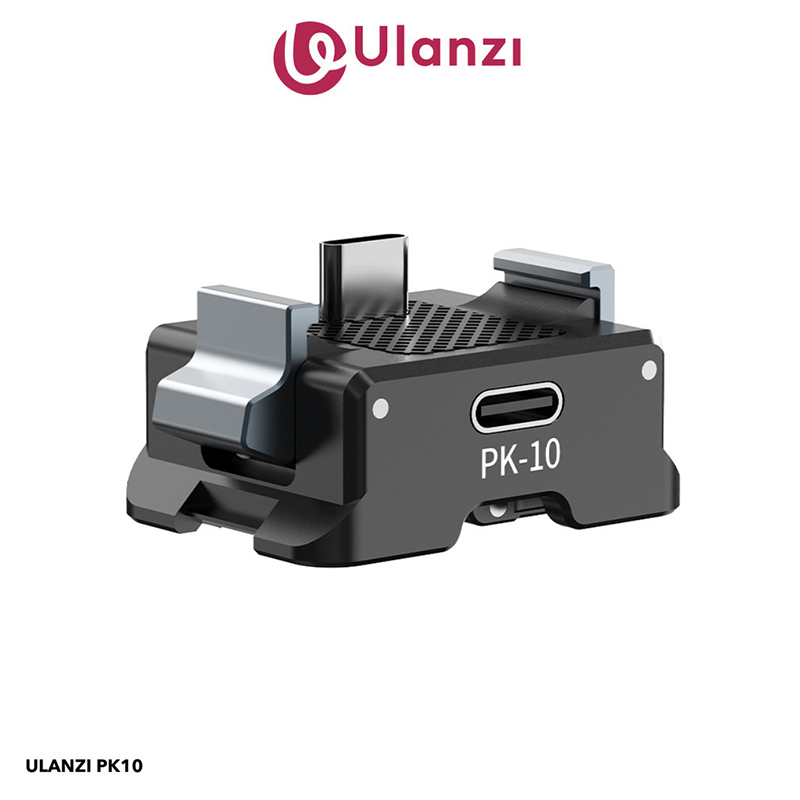 Ulanzi PK10 Extension Adapter พร้อมอินเทอร์เฟซการชาร์จ เหมาะสําหรับกล้อง DJI Osmo Pocket 3