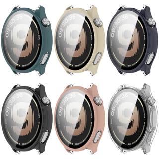 ฟิล์มกระจกนิรภัยกรณี PC สําหรับ OPPO Watch S Protector กรอบกันชน Hard เคสกันกระแทก