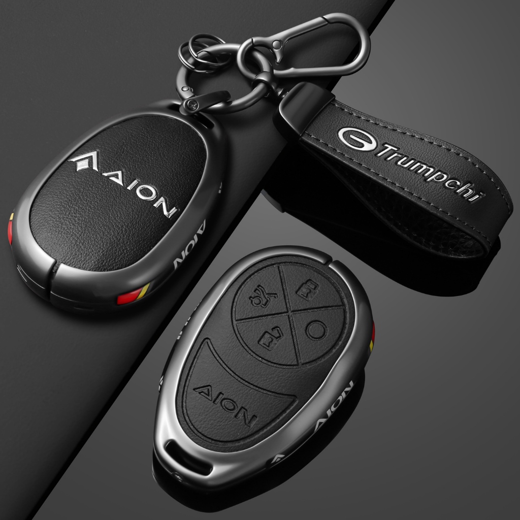โลหะ เคสป้องกันกุญแจรถยนต์ สำหรับรถ GAC Aion V 2020-2023/Aion S Es Plus 2021-2026/Aion Y Plus 2021-2024/ LX GE3 GA3S EV/GEN2 SUV UT RT Trumpchi ของแต่งรถยนต์ พวงกุญแจ อุปกรณ์ตกแต่งรถยนต์ เคสกุญแจรถยนต์ อะไหล่รถยนต์ ไฮเปอร์