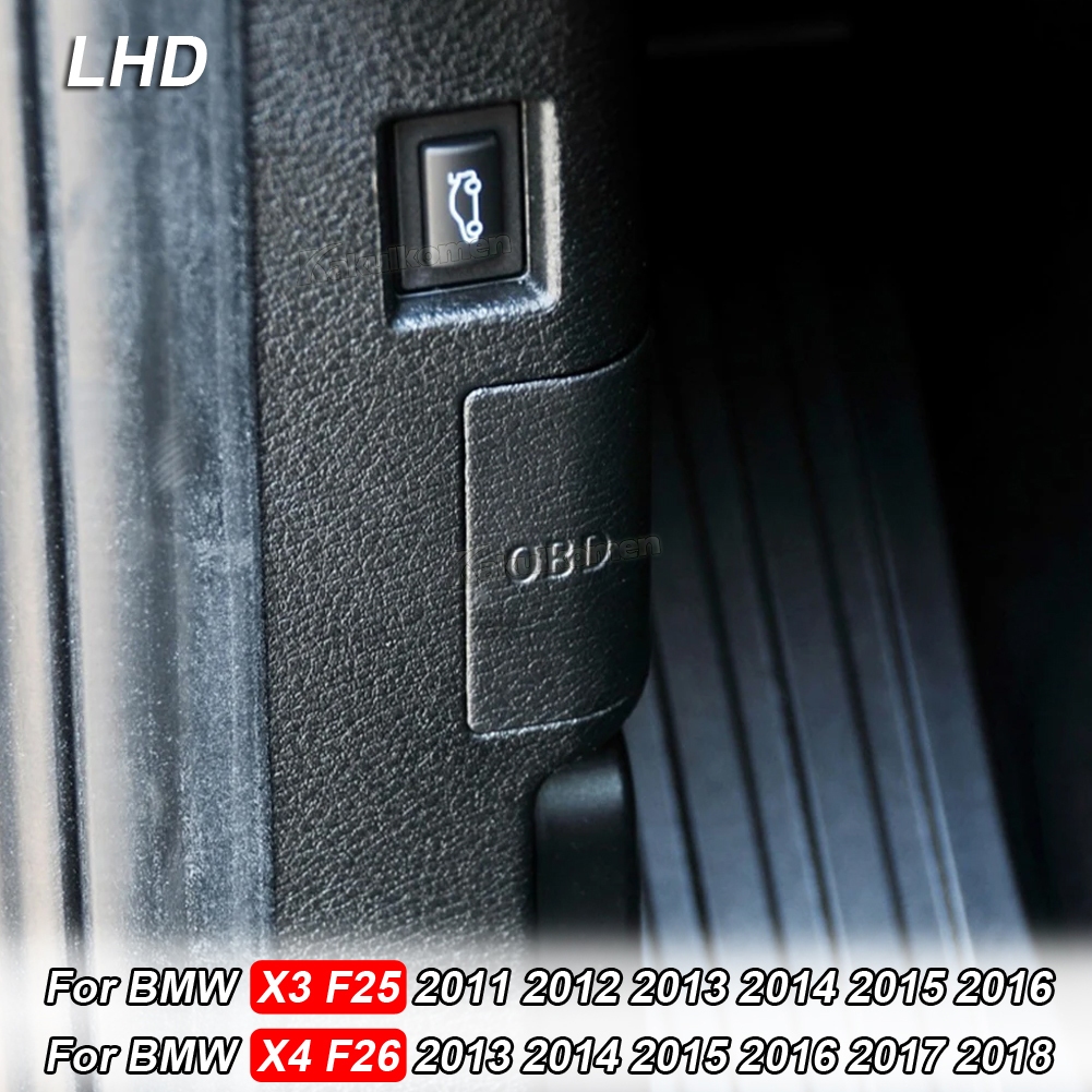 สําหรับ BMW F25 X3 F26 X4 ป้องกัน OBD ปลั๊กฝาครอบ Kick แผง Trim หมวก Shell ปลอกวินิจฉัย 51439190686