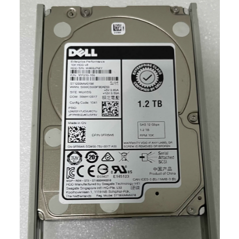 สําหรับ Dell 0FR6W6 1.2T 10K SAS 12G ST1200MM0198 2.5 FR6W6 ฮาร์ดไดรฟ์