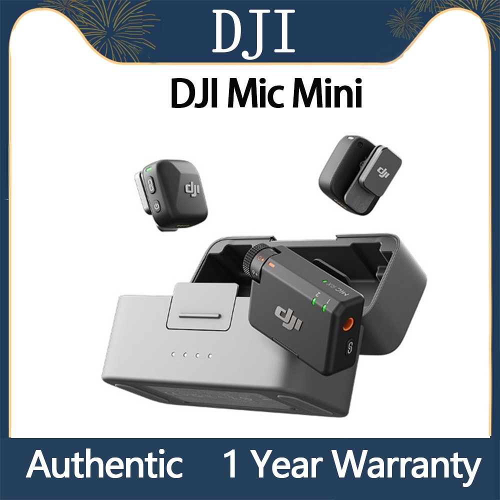 ไมโครโฟนไร้สายขนาดเล็ก DJI Mic พร้อมตัดเสียงรบกวนอัจฉริยะเสียงคุณภาพสูงพร้อมเสถียร