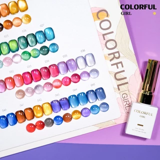 【พร้อมส่ง】COLORFUL GIRL 45 สี ✨ สีเจลแคทอายเนื้อซาติน + สีเจลแคทอายลูกแก้ว ครบเซ็ต 45 ติดทนนาน เงางามประกายหรูหรา เหมาะสำหรับร้านทำเล็บมืออาชีพและใช้ส่วนตัว แถมฟรีชาร์ท Cat Eye 45 สี (ทามาให้แล้ว พร้อมใช้งาน)