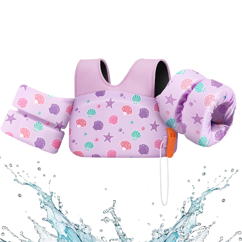 Heysplash สายรัดปรับได้เสื้อกั๊กว่ายน้ําเด็ก Fit สําหรับ 3-7 ปีเด็ก (6.8-13.6KG),เสื้อแจ็คเก็ต Swim ปีกน้ํา,เด็กวัยหัดเดิน Floaties