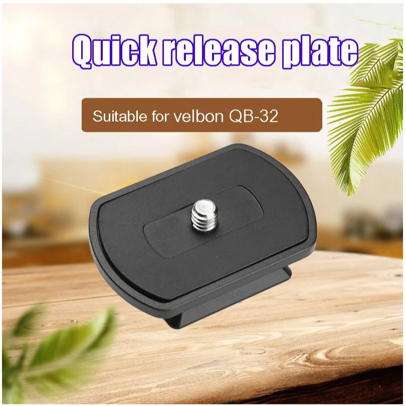 แผ่นปลดเร็วสําหรับ Velbon QB-32 EX-330Q/344Q EX-Macro CV-3 M45/43/47 FHD-43M FHD-47M
