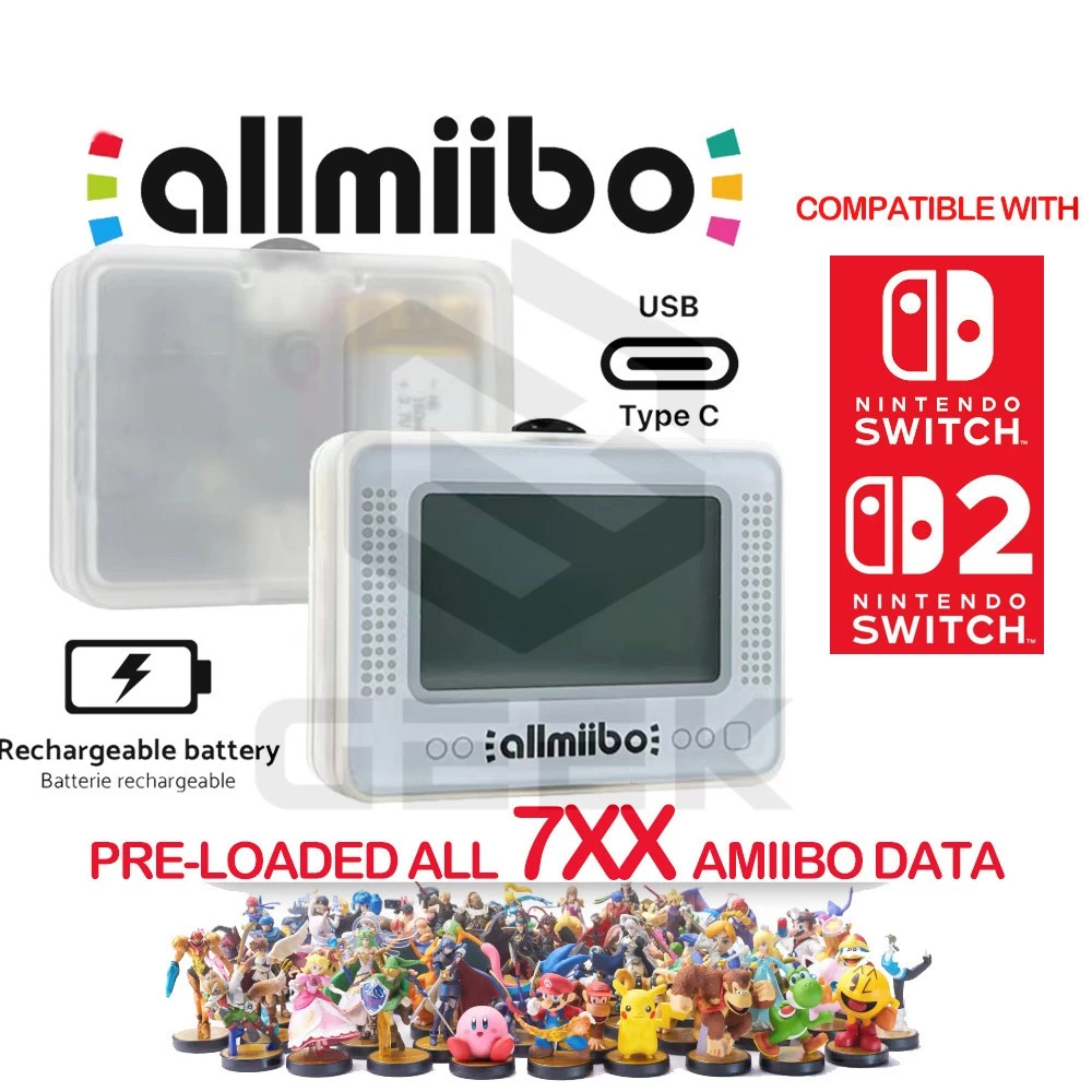 ขายร้อน Allmiibo NFC Bluetooth Simulator เหมาะสําหรับ Nintendo Switch รองรับตัวละครเต็มรูปแบบ