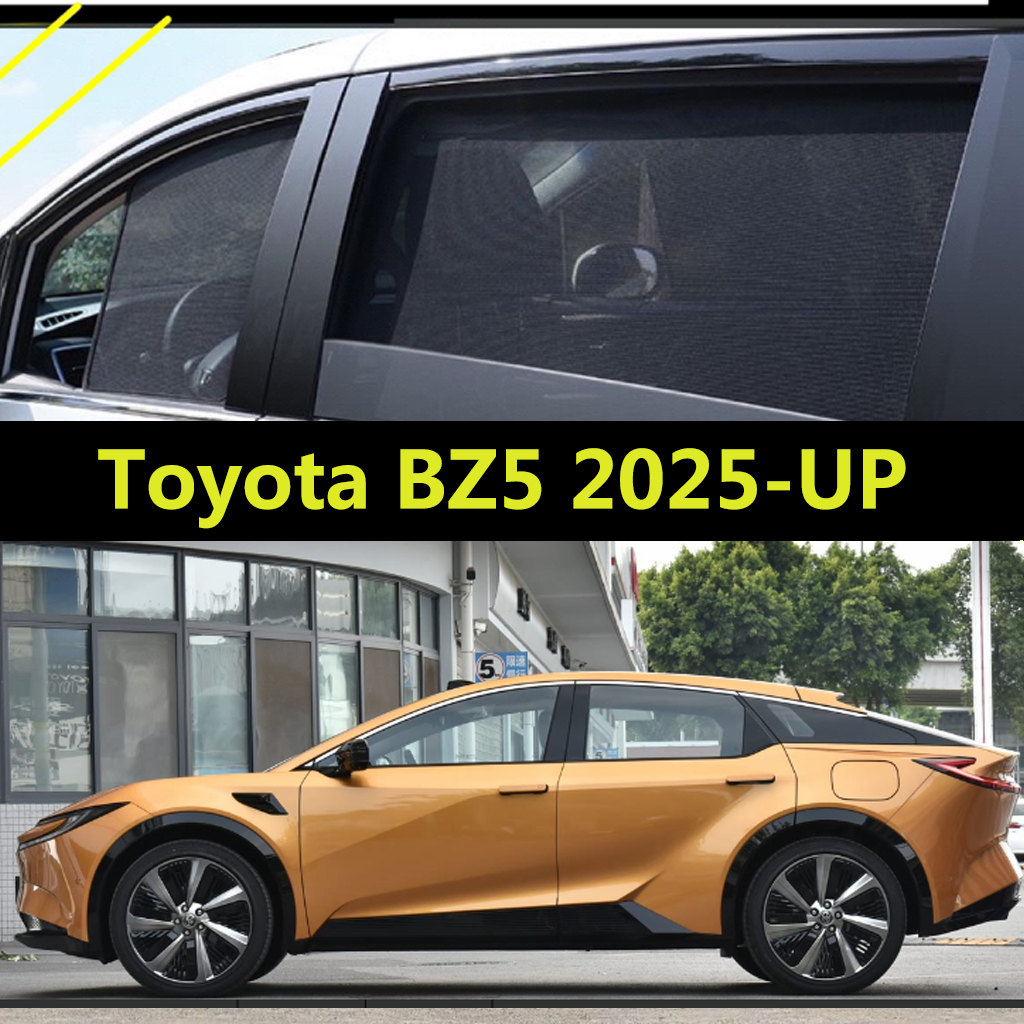 แม่เหล็กสําหรับ Toyota BZ5 2025-UP ม่านบังแดดรถยนต์ Sun Shade ผ้าม่านรถอุปกรณ์เสริม