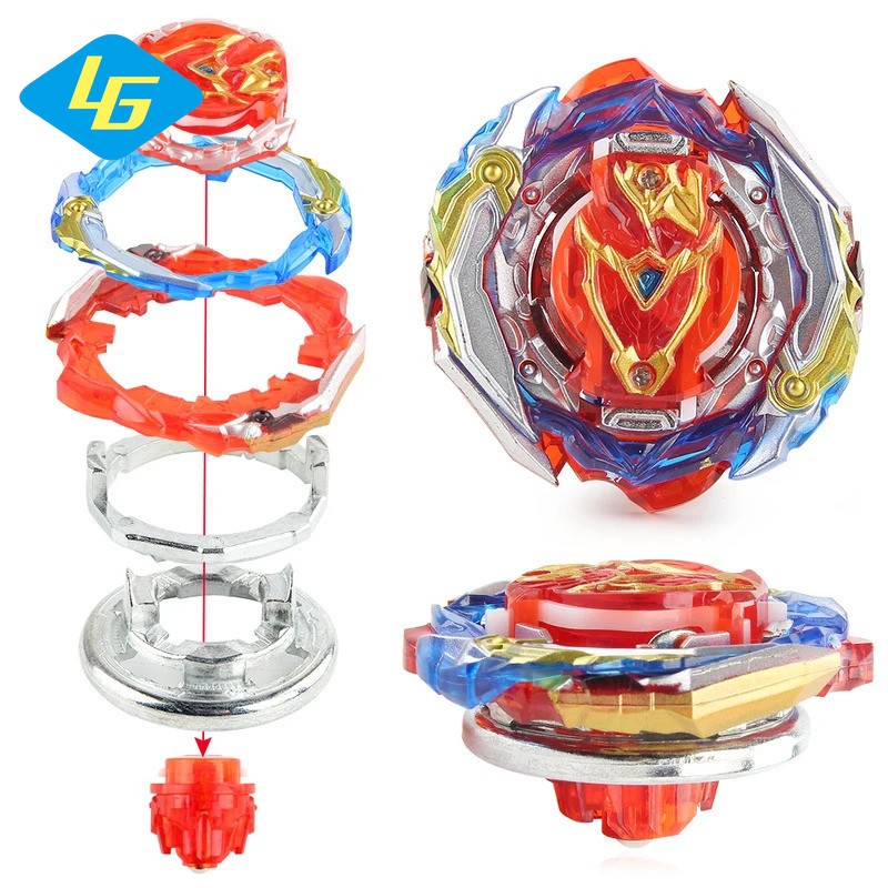 Beyblade Burst B-201 Zest Achilles Gyro โลหะ Spinning Top Bey Gyro B-184 LR Launcher สําหรับเด็กของข