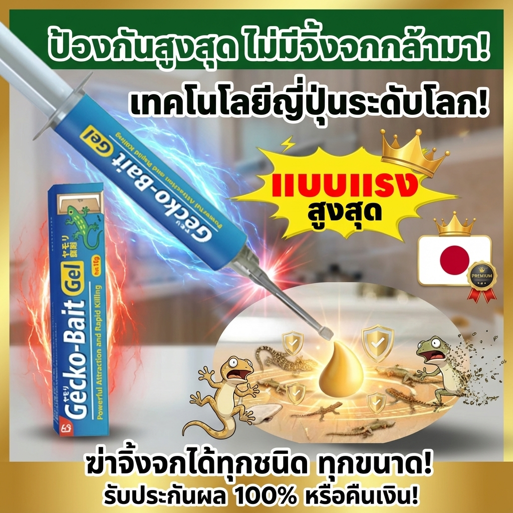 ฆ่าตุ๊กแกโดยเฉพาะ ANAN ยาฆ่าจิ้งจก ยาฆ่าตุ๊กแก ไล่จิ้งจก สูตรปรับปรุงจากญี่ปุ่น ถ้าไม่ได้ผลยินดีคืนเงิน