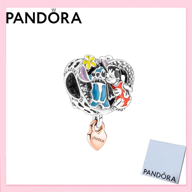 สร้อยจี้เงินสเตอร์ลิง S925 ของแท้ 100% ออกแบบจากDisney Ohana Lilo & Stitch เพื่องานวันเกิด