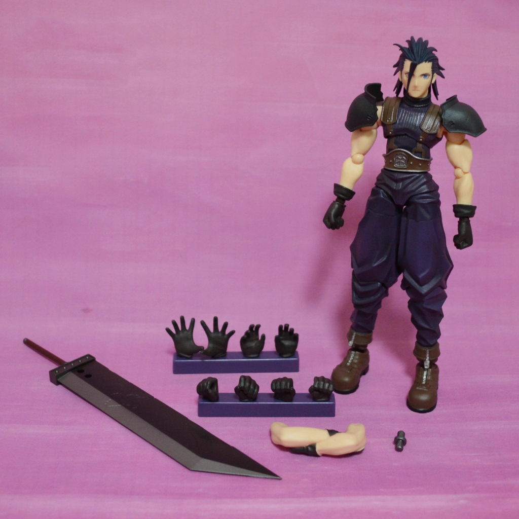 (ไม่มีกล่อง)Zack Bring Arts BA Final Fantasy VII FF Square Zack Action Figure