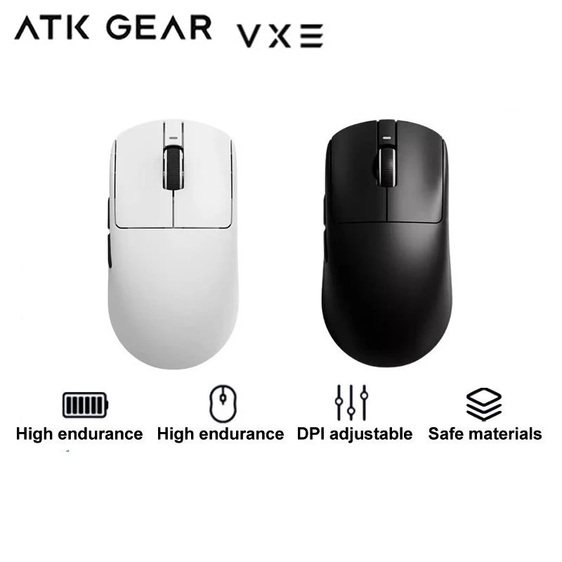 ATK GEAR Vxe dragonfly R1 PRO เมาส์สามโหมดไร้สาย PAW3395 น้ําหนักเบา