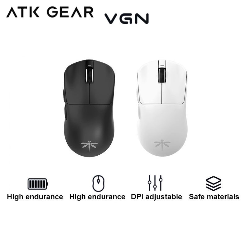 ATK GEAR Vgn F1 PRO เมาส์โหมดคู่แบบมีสาย 2.4G ไร้สาย