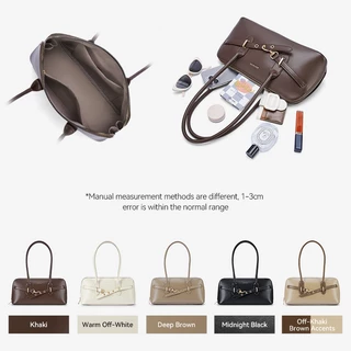 BOSTANTEN Chloe Bag กระเป๋าถือสะพายไหล่สำหรับผู้หญิง หนังพรีเมียม ดีไซน์หรูหรา ความจุขนาดกลาง ใช้งานได้ทุกโอกาส