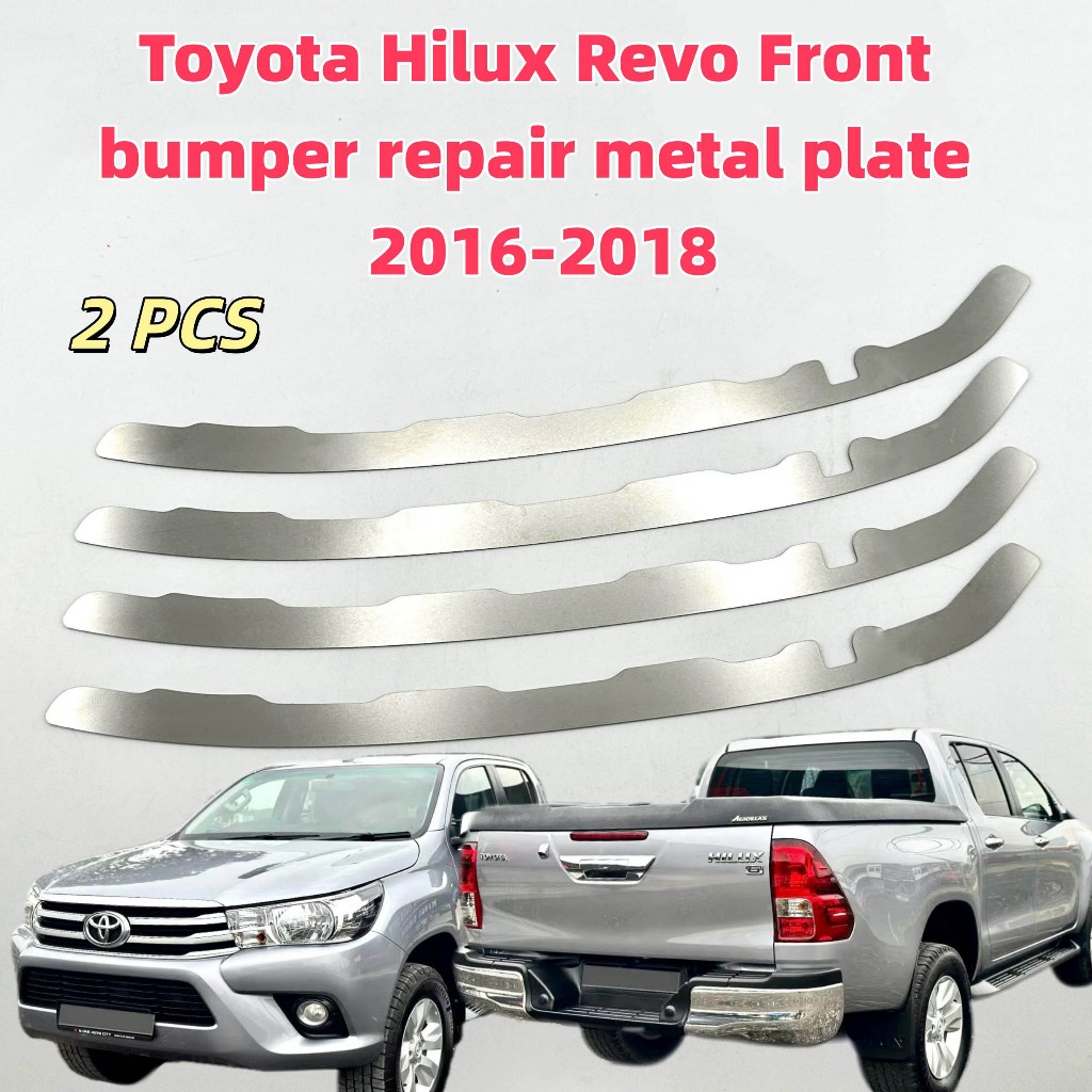 Toyota Hilux Revo เหมาะสําหรับโตโยต้าไฮลักซ์ ทบทวน รุ่น2016-2018กันชนหน้ารอบหัวเข็มขัดหักเปิดช่องว่างหัวเข็มขัดเน่าซ่อมเสริมสแตนเลสวงเล็บโลหะ