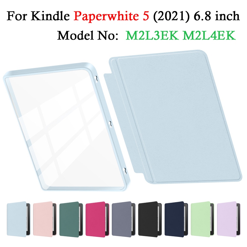 สําหรับ Kindle Paperwhite 5 (11th Gen) 6.8 2021 2-in-1 อะคริลิค Snap-on E-Reader Case M2L3EK M2L4EK 