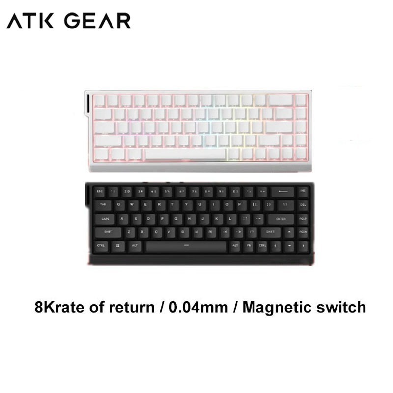 ATK GEAR FGG 68 HE สวิตช์แม่เหล็ก e-sports แบบมีสายแบบถอดเปลี่ยนได้ร้อน 68 คีย์คีย์บอร์ดแบบกลไก
