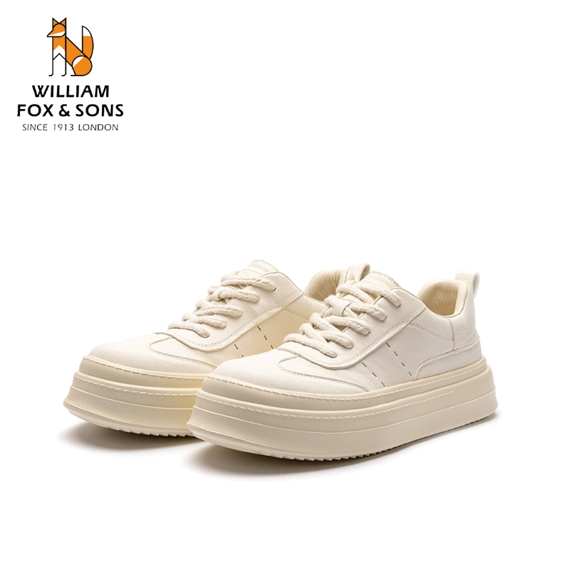 WILLIAM FOX&SONS รองเท้าลำลอง ที่มีความหนานุ่มหนังกลับแบบย้อนยุครองเท้าผู้ชายรองเท้าระบายอากาศรองเท้า