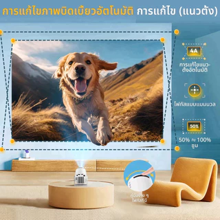 （จัดส่งในท้องถิ่น）XGODY Gimbal 3 NEW โปรเจคเตอร์ 4K Native 1080P Android 11.0 บลูทูธ 5 โปรเจคเตอร์ 12000 Lumens 4K