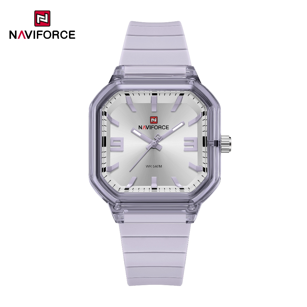 NAVIFORCE 6108 Quartz Movement Polygonal Dial Casual Ladies Watch