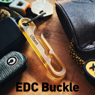 ULTEM PEI วัสดุ พวงกุญแจ EDC ความแข็งแรงสูง ของขวัญ หัวเข็มขัดมัลติฟังก์ชั่น