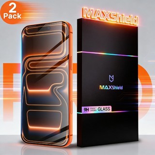 2 Packs MAXSHIELD For iPhone 17 Pro Max 17 Pro 17 Air 16 16e 15 14 13 11 12 Pro Max Plus XS XR XS MAX Mini GLASS SCREEN TEMPERED PROTECTOR